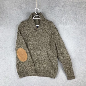 Bills Khakis Sweater Mens XL Green Shawl Collar Button Pullover Merino Wool USA - Picture 1 of 9