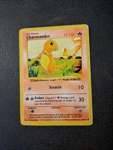 Rare Charmander Pokemon Card 1995 46/102 Scratch - Picture 1 of 21