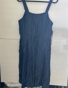 Nuevo con etiquetas Vestido Trixxi Niña Sin Mangas Azul Volantes Niñas Talla XL - Imagen 1 de 5