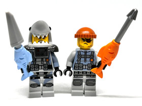LEGO Great White & Shark Army Thug Minifigure Ninjago Movie 70607 70656 70613