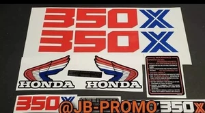 1986 HONDA ATC 350X fender frame STICKER DECALS 1985 86 fenders Fuel Tank - Picture 1 of 1