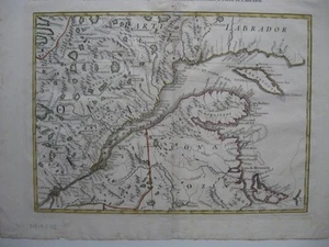 1778 East CANADA * ZATTA * QUEBEC Nova Scotia LABRADOR P.E.I. 13 x 17" STUNNING! - Picture 1 of 1