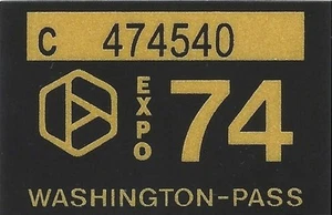 Calcomanía de vinilo WASHINGTON 1974 - placa de licencia de coche/pasajero etiqueta reglamentaria - nueva - Imagen 1 de 1