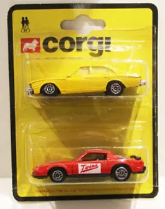 Corgi Juniors Buick Regal & Firebird auf sehr schönem Doppelpack - Bild 1 von 2