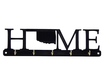 Oklahoma Home State Shape Key Holder Hanger Rack Housewarming Wall Decor Gift - Image 1 of 4