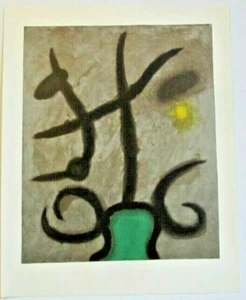 LITOGRAFÍA LIMITADA RARA JOAN MIRO AÑOS 60 "FEMME ET ASSISE" PLACA II/V # 10 - Imagen 1 de 7
