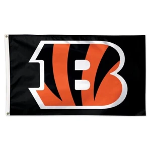 Cincinnati Bengals Football fans 3x5 ft Black Flag - Ideal NFL Gift Banner - Picture 1 of 3