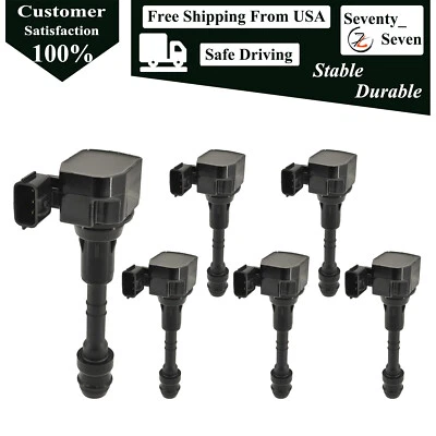 6pcs Ignition Coil For 2004-2008 Nissan Murano Maxima 350Z Quest 3.5L V6 - Image 1 of 4
