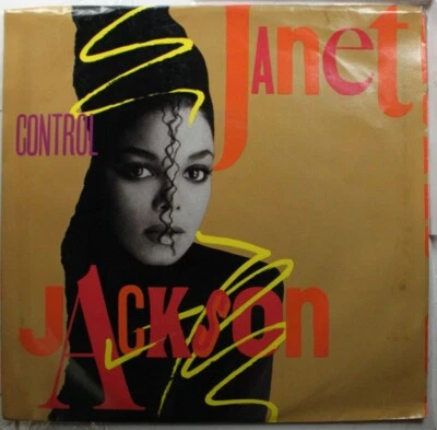 Soul Picture Sleeve 45 Janet Jackson - Control / Fast Girls On Am Records - Image 1 of 3
