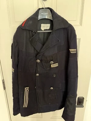 Greg Lauren Sailor Patch Work Peacoat Navy Blue Size 2 (50) - Image 1 of 4