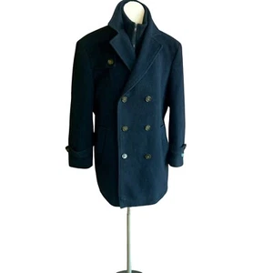 Lauren Ralph Lauren Men’s Labrada Navy Double Breasted Peacoat Size 42S NWOT - Picture 1 of 11