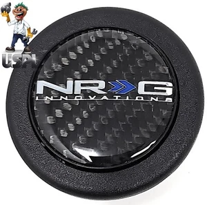 NRG Innovations Carbon Fiber Horn Button with Classic NRG Logo HT-001NRGCF - Picture 1 of 6
