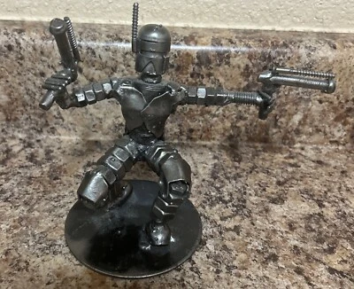 Star Wars Boba Fett Estatua de Metal Pesado Estatuilla Escultura 9" Steampunk Modernista Foto 1 de 4