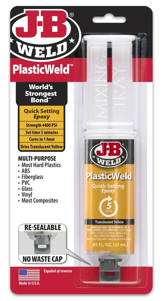 JB WELD PLÁSTICO AJUSTE RÁPIDO EPOXI - 25ML