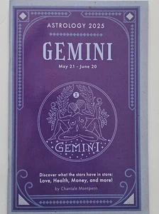 GEMINI Astrologie Buch 2025 - VON CHANTALE MONTPETIT - Bild 1 von 13