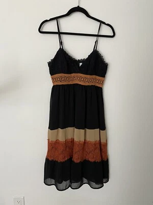 VESTIDO HD in Paris Vestido Negro y Naranja Mujer M Foto 1 de 4