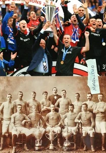 Rangers winners two 7in X 5in photo/prints - Picture 1 of 1