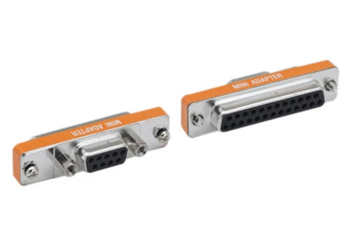Mini DB9 DB25 Serial AT Modem Adapter Gender Changer Male Female M/M M/F F/F Pin - Image 1 of 1