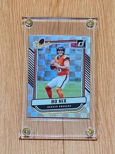 Bo Nix Rookie Checker Refractor Panini ROY Mint - Bild 1 von 2