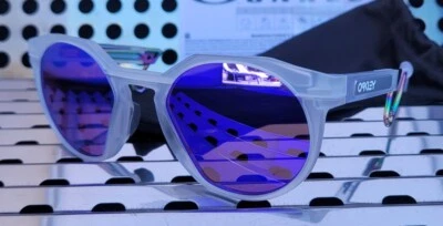 Nuevas gafas de sol Oakley HSTN Metal 9279-0252 mate transparente con lentes Prizm violeta Foto 1 de 4