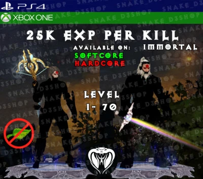 Diablo 3 - PS4 - Xbox One - Conjunto totalmente modificado primitivo para subir de nível para todas as classes - Imagem 1 de 4