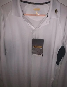 NWT Ironclad Long Sleeve Polo Size Mens Large Athletic Stretch Work Shirt A5 - Picture 1 of 6