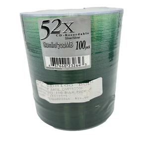 KHypermedia CD-R Recordable Silver 100 Pack 52x 80 Minute 700MB New - Picture 1 of 5