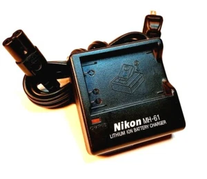 NIKON MH-61 Battery Charger w/Power Cord Tested Pre-Owned GENUINE - Picture 1 of 6
