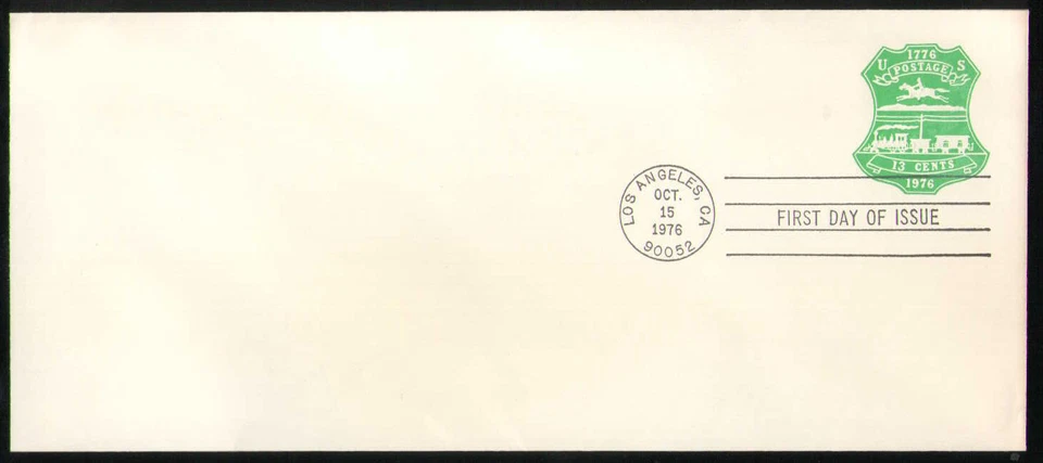 US. U582. 13c. Centennial Envelope. #10 Plain Blank FDC. MNH. 1976 - Image 1 of 1