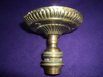 MONTURE DE LUSTRE SUSPENSION LAMPE LAITON,CUIVRE,GRIFFE,DOUILLE,CACHE BELIERE - Photo 1/2