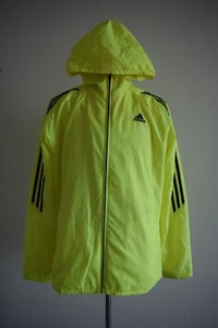 Adidas Yellow Wind FZ running jacket Genuine Adidas Size (M) great condition - Picture 1 of 8