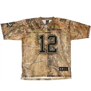 aaron rodgers #12 green bay packers jersey camouflage unisex size 48