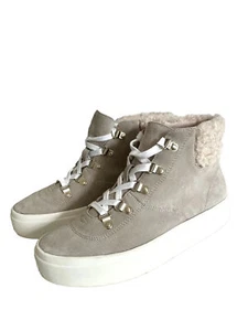 SOLE SOCIETY Leder Lammfell Plateau Booties Stiefel SCHUHE EUC 6,5 / 37 ADORBS! - Bild 1 von 6