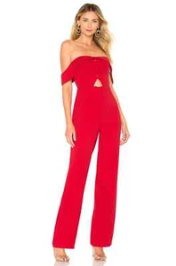 L’Academie Leah Jumpsuit in Rot Größe S - Bild 1 von 3