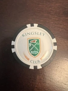 Kingsley Club Poker Chip Golf Ball Marker ~ New - Picture 1 of 4