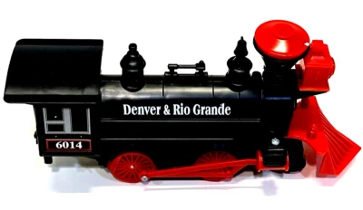 Eztec Denver & Rio Grande Train Locomotive 6014 Black New - Image 1 of 4