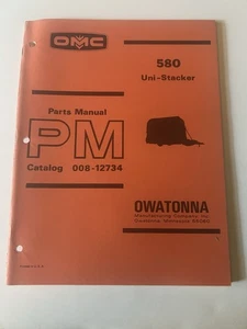 Catalogue manuel de pièces détachées Owatonna Manufacturing (OMC) 580 Uni-Stacker #008-12734 - Photo 1/3