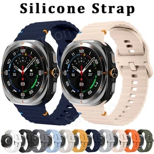 Silikon Sport Armband Für Samsung Galaxy Watch Ultra 47mm Smartwatch Ersatzband - Picture 1 of 76