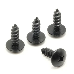 Stainless Screws for Subaru Forester License Plates (Set of 4, Black) - Picture 1 of 3