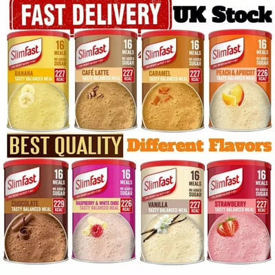 Slim Fast Shake Powder Diet Weight Loss Drink Sporting Protein Meal Replacement - Image 1 of 4