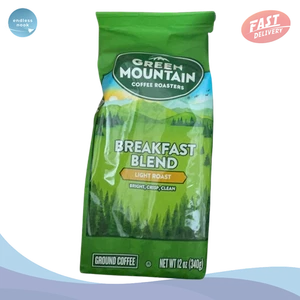 Green Mountain Coffee Breakfast Blend Ground 12oz Light Roast Kosher Caffeinated - Picture 1 of 4