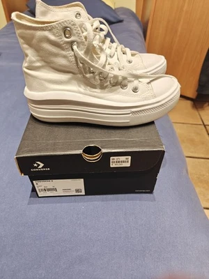 All Star Converse Bianche Taglia 36.5 Bianco - Immagine 1 di 4