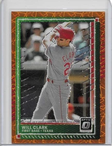 2025 Donruss Optic - Will Clark #64 - Orange Velocity Prizm (21) - Imagen 1 de 2