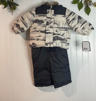 Oshkosh Bgosh 12 М динозавров печати Snowsuit с капюшоном куртки с отделкой из искусственного меха - Изображение 1 из 4