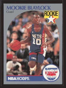 1990-91 Hoops #193 Mookie Blaylock New Jersey Nets Rookie - Picture 1 of 2