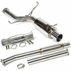 M2 MOTORSPORT FITS MITSUBISHI EVO 7 8 9 CAT BACK 3" EXHAUST SYSTEM  M2XY - Picture 1 of 5