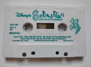 Sebastian From The Little Mermaid Cassette Tape 1990 Untested - Imagen 1 de 3