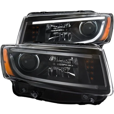 Anzo 111329 Black Housing Headlights 2014-2015 Jeep Grand Cherokee Projector w/P — 第 1/4 张图片