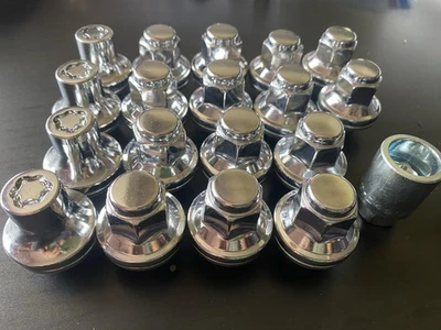 JUEGO DE TUERCAS DE RUEDA ORIGINALES TOYOTA TUNDRA TACOMA GX550 14 + 4 Cerraduras 90942-01121 Foto 1 de 3