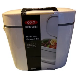 OXO Good Grips Easy-Clean Compost Bin 1.75 Gal / 6.62 L) White - Picture 1 of 4